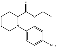 1-(4-氨基苯基)哌啶-2-羧酸乙酯 结构式