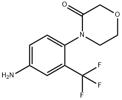 3-Morpholinone, 4-[4-amino-2-(trifluoromethyl)phenyl]- 结构式