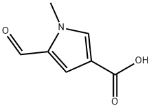 5-甲酰基-1-甲基-1H-吡咯-3-羧酸 结构式