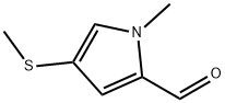 1H-Pyrrole-2-carboxaldehyde, 1-methyl-4-(methylthio)- (9CI) 结构式