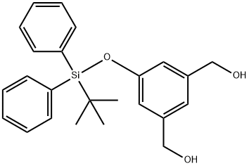 5-(叔丁基二苯基硅氧基)-1,3-苯二甲醇 结构式
