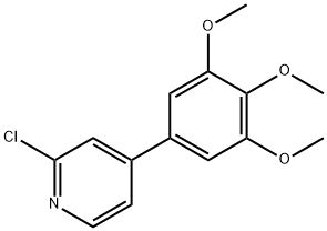 2-CHLORO-4-(3,4,5-TRIMETHOXYPHENYL)PYRIDINE 结构式