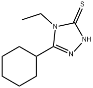 5-环己基-4-乙基-4H-[1,2,4]三唑-3-硫醇 结构式