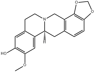 碎叶紫堇碱 结构式