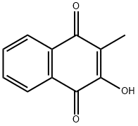 2-羟基-3-甲基-1,4-萘醌 结构式