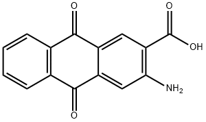 3-氨基-9,10-二氢-9,10-二氧代蒽-2-羧酸 结构式