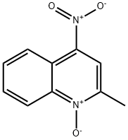 2-甲基-4-硝基喹啉氮氧化物 结构式