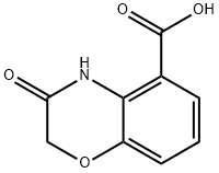 3-氧代-3,4-二氢-2H-苯并[B][1,4]噁嗪-5-羧酸 结构式