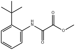 2 - ((2-(叔丁基)苯基)氨基)-2-氧代乙酸甲酯 结构式