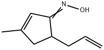2-Cyclopenten-1-one,3-methyl-5-(2-propenyl)-,oxime(9CI) 结构式