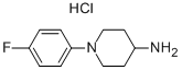 1-(4-fluorophenyl)piperidin-4-amine hydrochloride 结构式