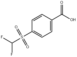 4-三氟甲烷磺酰基-苯甲酸 结构式