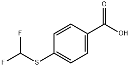4-[(二氟甲基)硫烷基]苯甲酸 结构式