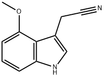 4-甲氧基吲哚-3-乙腈 结构式