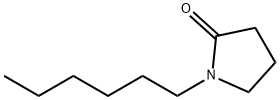 N-己基-2-吡咯烷酮 结构式