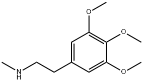N-甲基-2-(3,4,5-三甲氧基苯基)乙-1-胺 结构式