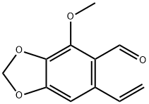 4-Methoxy-6-vinyl-1,3-benzodioxole-5-carbaldehyde 结构式