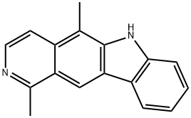 1,5-DIMETHYL-6H-PYRIDO[4,3-B]CARBAZOLE 结构式