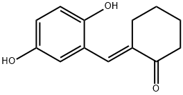 Cyclohexanone, 2-[(2,5-dihydroxyphenyl)methylene]-, (2E)- (9CI) 结构式