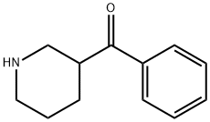 苯(哌啶-3-基)甲酮 结构式