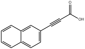 3-(2-萘基)-2-丙炔酸 结构式