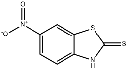 2-巯基-6-硝基苯并噻唑 结构式