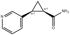 Cyclopropanecarboxamide, 2-(3-pyridinyl)-, (1R,2S)-rel- (9CI) 结构式