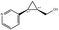 (1R,2S)-REL-2-(3-吡啶基)环丙烷甲醇 结构式