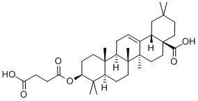 3-beta-羟基齐墩果酸丁二酸单酯 结构式