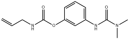 N-Allylcarbamic acid 3-[[(dimethylamino)carbonyl]amino]phenyl ester 结构式