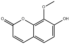 7-羟基-8-甲氧基香豆素 结构式