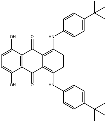 1,4-二[[4-叔丁基苯基]氨基]-5,8-二羟基蒽醌 结构式