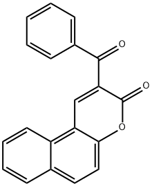 2-苯甲酰基-3H-苯并[F]色烯-3-酮 结构式