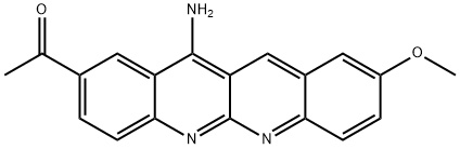 Ethanone, 1-(12-amino-9-methoxydibenzo[b,g][1,8]naphthyridin-2-yl)- (9CI) 结构式