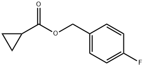 Cyclopropanecarboxylic acid, (4-fluorophenyl)methyl ester (9CI) 结构式