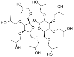 八(2-羟丙基)蔗糖 结构式