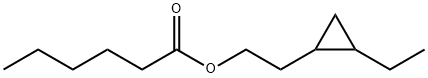 Hexanoic acid, 2-(2-ethylcyclopropyl)ethyl ester (9CI) 结构式