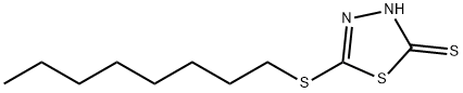 5-OCTYLTHIO-1,3,4-THIADIAZOLE-2-THIOL 结构式