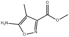 5-氨基-4-甲基-3-异噁唑羧酸甲酯 结构式