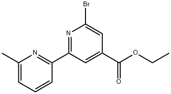 ETHYL 6-BROMO-6'-METHYL-2,2'-BIPYRIDINE-4-CARBOXYLATE 结构式