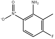 3-氟-2-甲基-6-硝基苯胺 结构式