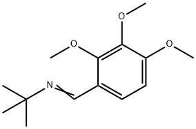 2-PROPANAMINE, 2-METHYL-N-[(2,3,4-TRIMETHOXYPHENYL)METHYLENE]- 结构式