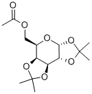 6-O-乙酰基 - 1,2:3,4-二-O-异亚丙基A-D吡喃半乳糖 结构式