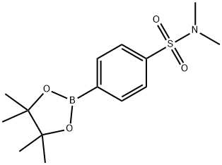 4-(N,N-二甲基氨基磺酰基)苯硼酸频那醇酯 结构式