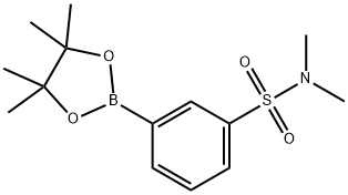 3-(N,N-DIMETHYLSULFAMOYL)PHENYLBORONIC ACID, PINACOL ESTER 结构式