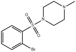 1-(2-BROMOPHENYLSULFONYL)-4-METHYLPIPERAZINE 结构式