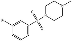 1-(3-溴苯磺酰)-4-甲基哌嗪 结构式