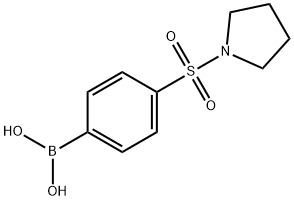 4-(磺酰吡咯啉)苯基硼酸 结构式