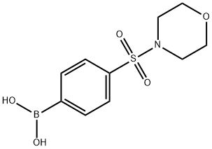 4-(吗啉磺酰基)苯硼酸 结构式