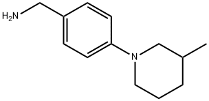 1-[4-(3-甲基哌啶-1-基)苯基]甲胺二盐酸盐 结构式